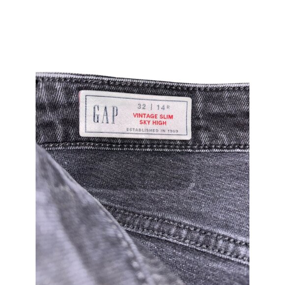 Gap 32/14R Vintage Slim Sky High Raw Hem - Picture 4 of 6
